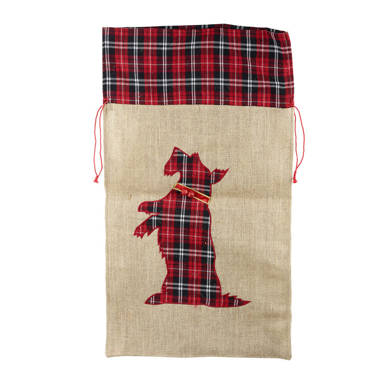 The Seasonal Aisle Tartan Dog Christmas Bag Wayfair.co.uk